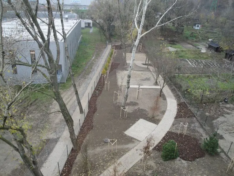 Forest Park, Bratislava – záber zo stavby